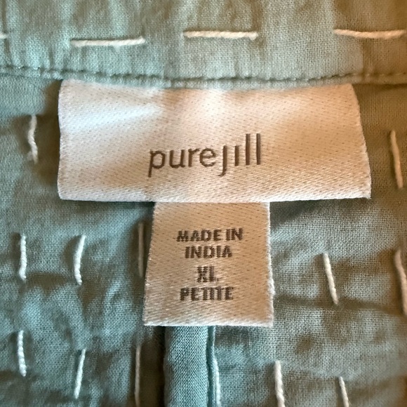 J. Jill Floral Kimono Cardigan with Blue Trim - Picture 4 of 4